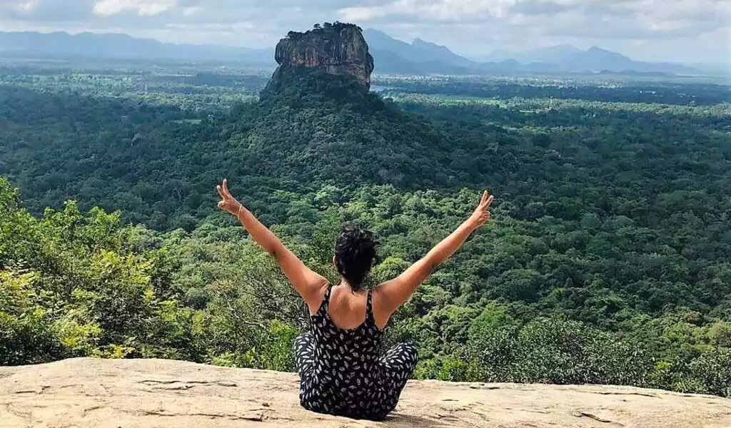 View from Pidurangala to the Sigiriya Rock. Palm Lanka Tours
