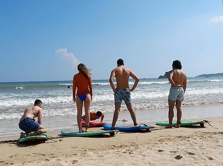 Learn surfing. Palm Lanka Tours